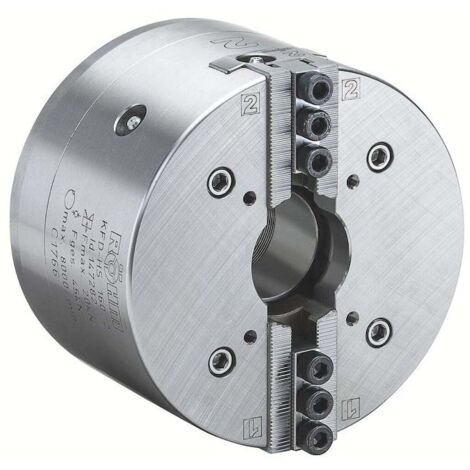 Röhm mandrin à serrage forcé KFD-HS 160, 2 mors, denture pointue 90°, logement de centrage cylindrique - 147281