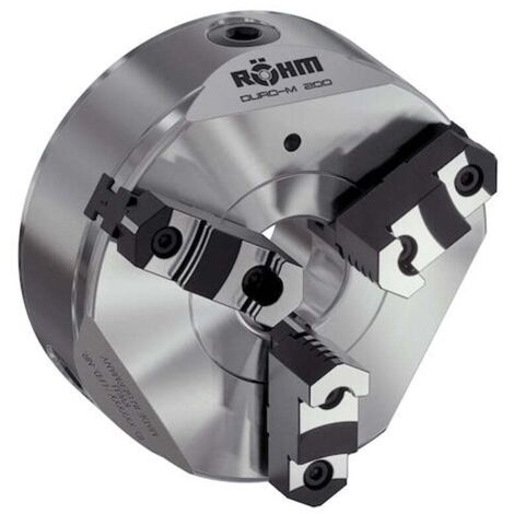 Röhm mandrin à spirale planes Duro-M 200/3 Camlock (ISO 702-2/DIN 55029) KK 6 mors de base et mors rapportés - 185455