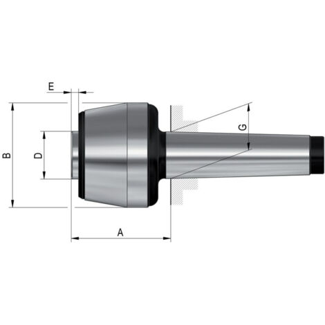 RÖHM Mitlaufende Körnerspitze K114A MK6