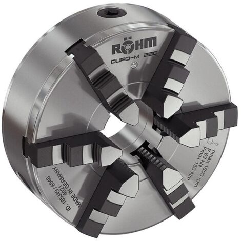 Röhm Planspiralfutter Duro-M 200/6 Zylindrische Aufnahme (DIN 6350 Form A) Bohr- und Drehbacken - 185348