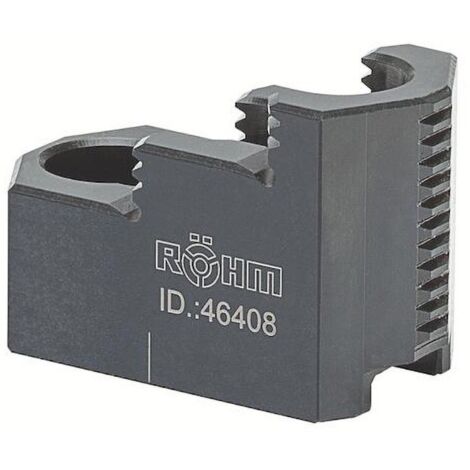 Röhm Umkehr-Aufsatzbacken Größe 125/160, 3-Backen-Satz, gehärtet, Spitzverzahnung 90° - 046404