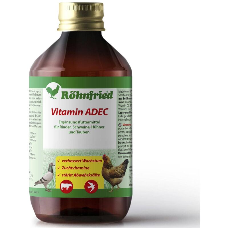 Rohnfried - Concentré vitaminé pour animaux ADEC 1 L Röhnfried
