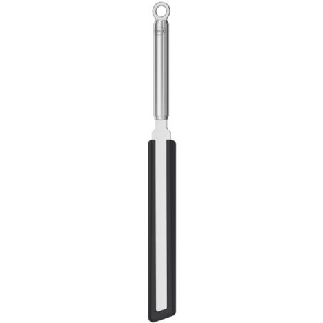 Rösle Crêpes Wender, Crepeswender, Teigwender, Edelstahl / Silikon, Schwarz, 32.5 cm, 10625