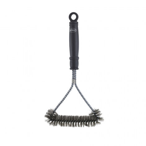 Rösle Grillrost-Reinigungsbürste, Grillbürste, Stahlbürste, Grill Bürste, Stahlborsten, L 30 cm, 25234