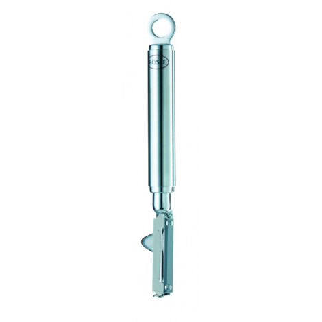 Rösle Linkshänder-Schäler silber mit rotierender Klinge 19 cm