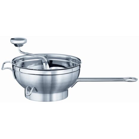 RÖSLE Passaverdure con manico aggiuntivo, passino per passare gli alimenti, acciaio inox 18/10, adatto alla lavastoviglie