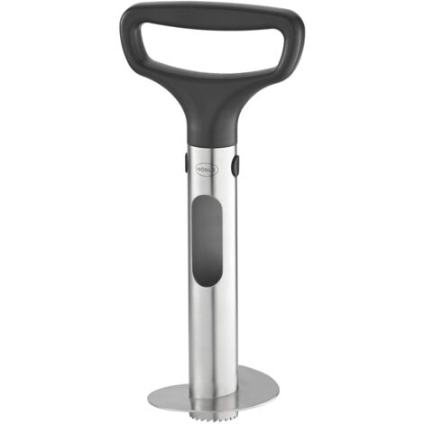 RÖSLE Sbuccia ananas PRO di alta qualità per estrarre la parte commestibile e tagliare in anelli, con presa ergonomica, scala di misurazione e foro, in ABS e acciaio inox 18/10