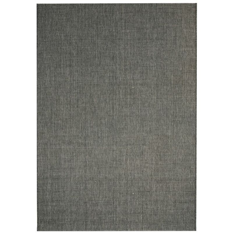 

alfombra exterior/interior 120x170 apariencia sisal gris oscuro - Rogal