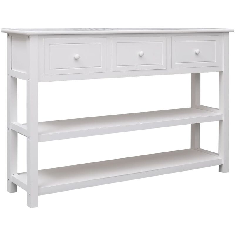 

aparador de madera blanco 115x30x76 cm - Rogal