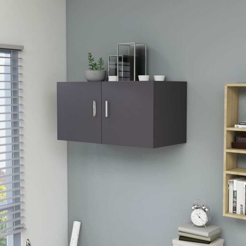 

armario de pared aglomerado gris 80x39x40 cm - Rogal