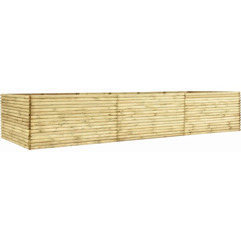 

arriate de madera de pino impregnada 450x50x96 cm - Rogal