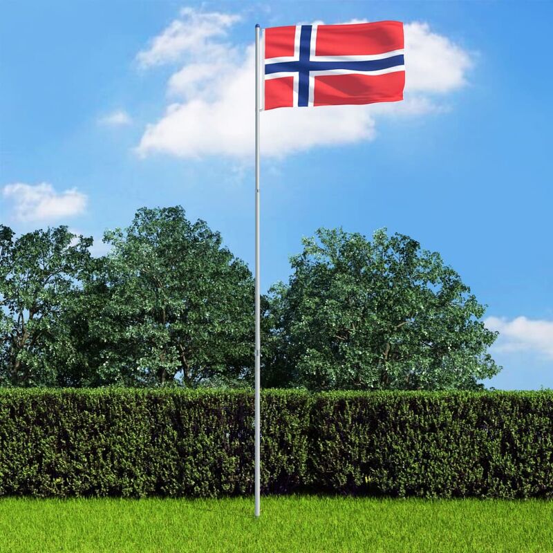 

bandera de noruega y mástil de aluminio 6 m - Rogal