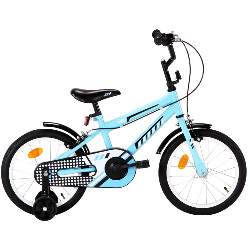 

bicicleta para niños 16 pulgadas negro y azul - Rogal