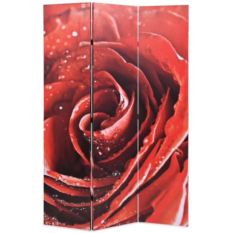 

biombo divisor plegable 120x170 cm rosa roja - Rogal