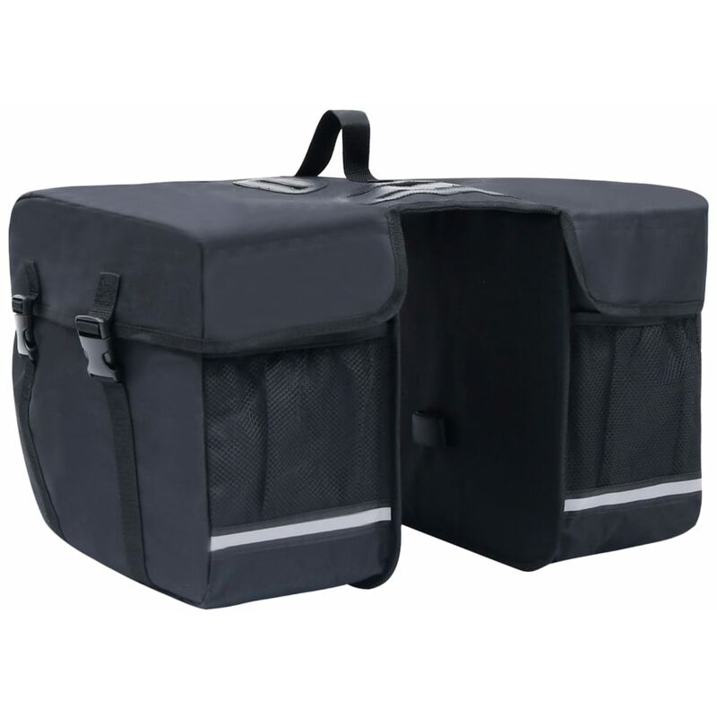 

Rogal - bolsa doble para bicicleta alforja impermeable 35 l negra