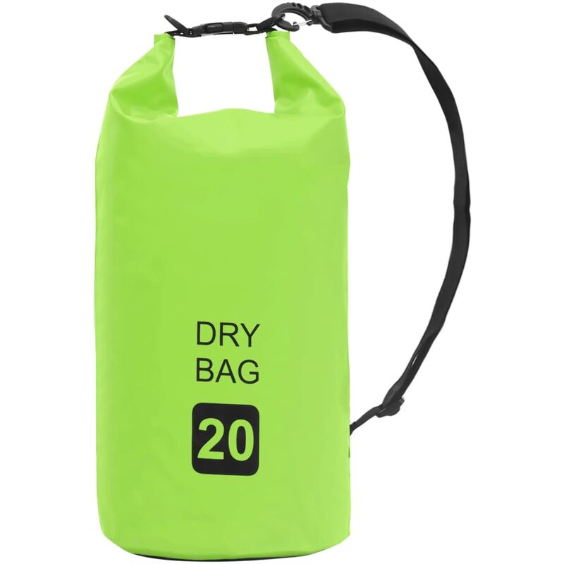 

bolso acuático impermeable verde 20 l pvc - Rogal