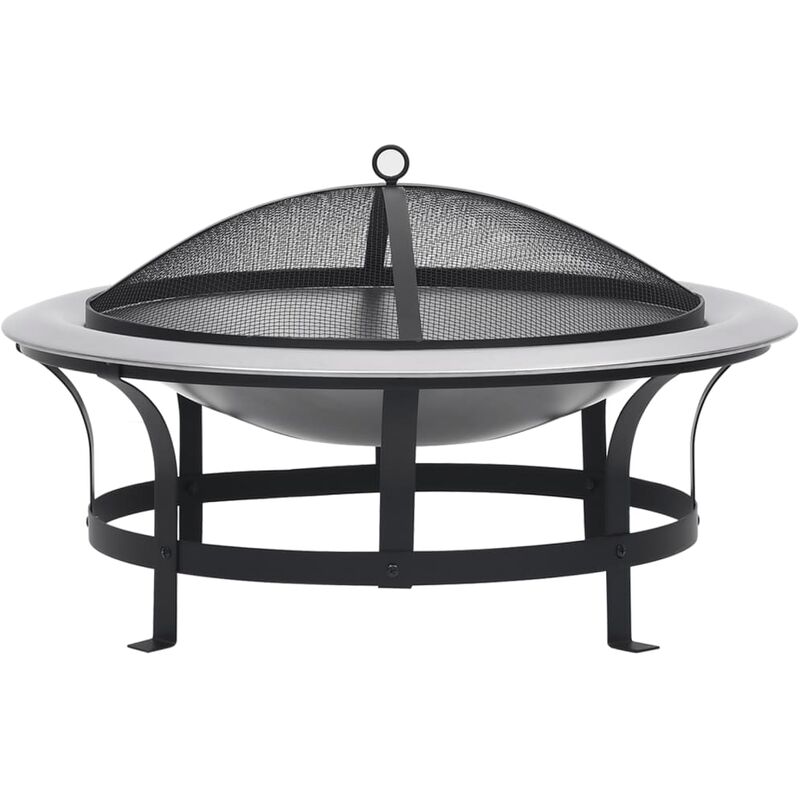 

brasero de jardín con parrilla acero inoxidable 76 cm - Rogal