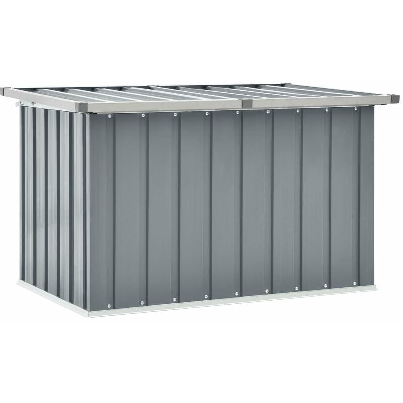 

caja de almacenamiento de jardín gris 109x67x65 cm - Rogal