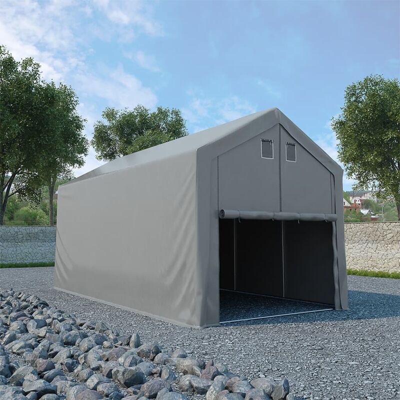 

carpa de almacenamiento pvc gris 3x6 m - Rogal