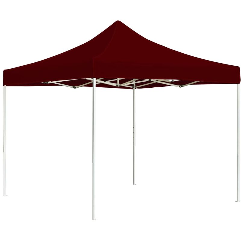 

carpa plegable profesional aluminio rojo tinto 3x3 m - Rogal