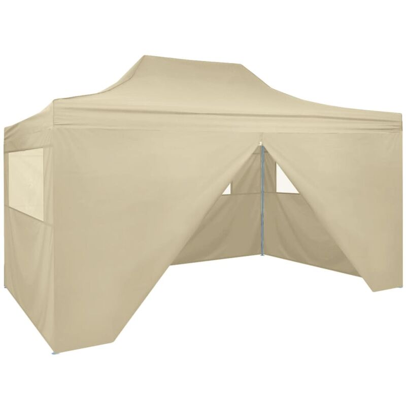 

carpa pleglable pop-up con 4 paredes 3x4,5 m blanco crema - Rogal