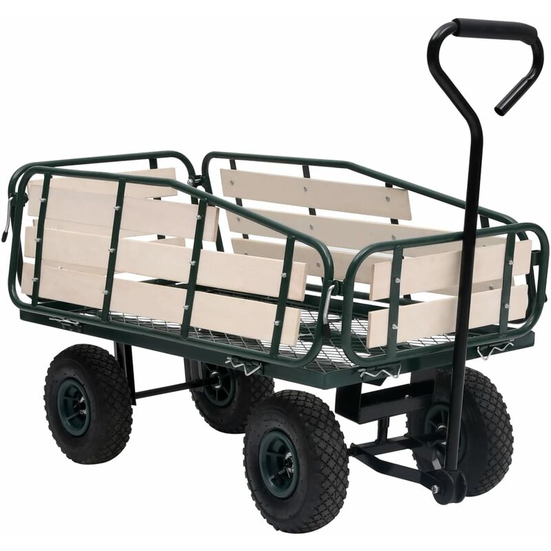 

Rogal carrito de mano de jardín metal y madera 250 kg Rogal