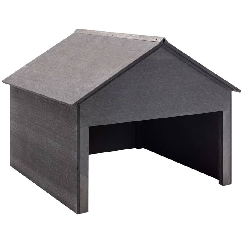 

cobertizo para cortacésped wpc gris 80x80x70 cm - Rogal