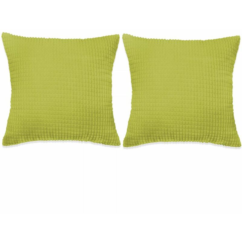 

cojines de terciopelo 45x45 cm verde 2 unidades - Rogal