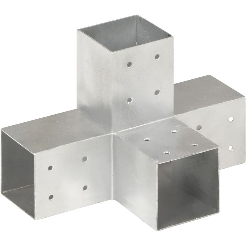 

conector de postes en forma de x metal galvanizado 81x81 mm - Rogal