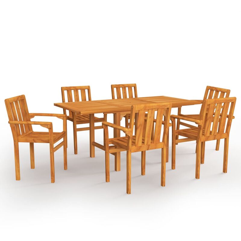 

Rogal conjunto de comedor de jardín 7 piezas madera maciza de teca Rogal