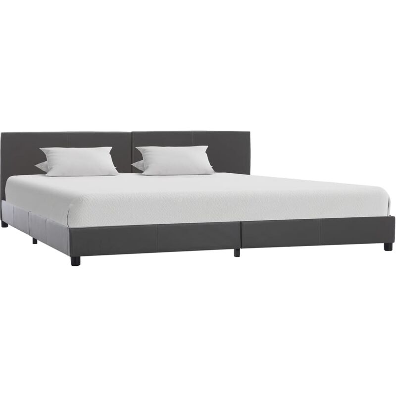 

Rogal estructura de cama de cuero sintético gris 180x200 cm Rogal