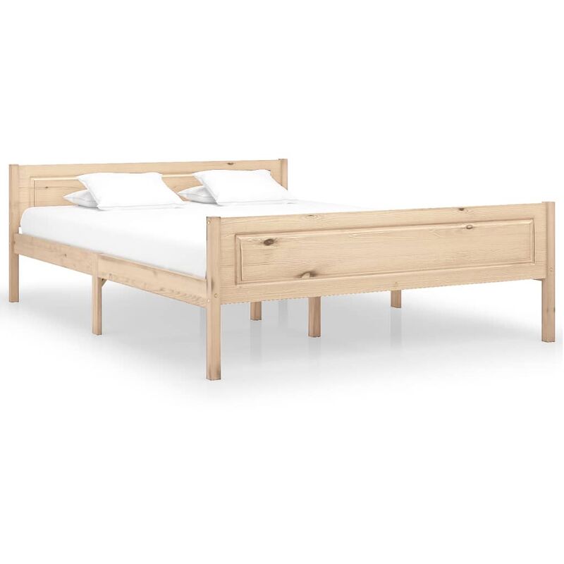 

estructura de cama de madera maciza de pino 120x200 cm - Rogal