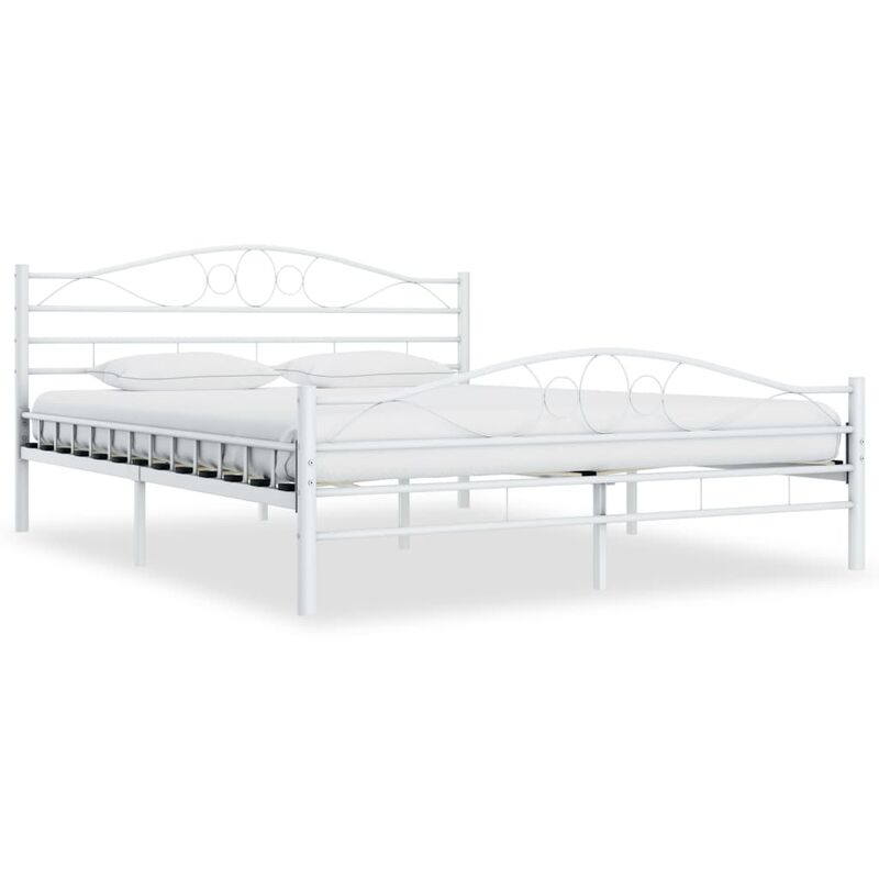 

Rogal estructura de cama de metal blanco 140x200 cm Rogal