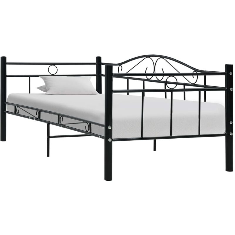 

Rogal estructura de cama de metal negro 90x200 cm Rogal