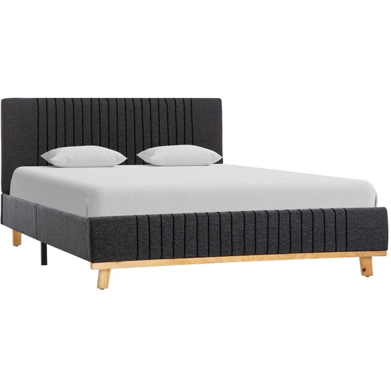 

Rogal estructura de cama de tela gris oscuro 120x200 cm Rogal