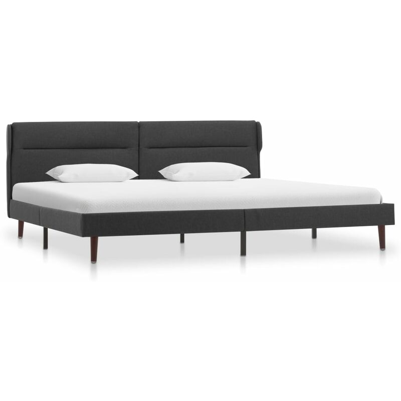 

Rogal estructura de cama de tela gris oscuro 140x200 cm Rogal