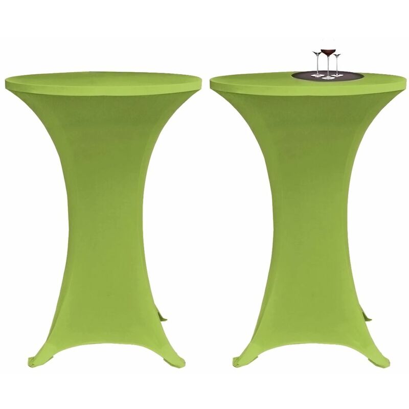 

funda elástica para mesa 2 unidades 60 cm verde - Rogal