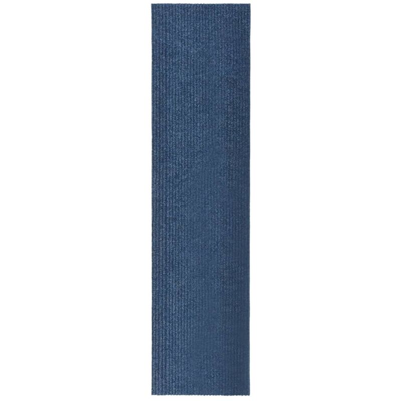 

vidaXL Alfombra de pasillo atrapa suciedad 100x400 cm azul - Azul