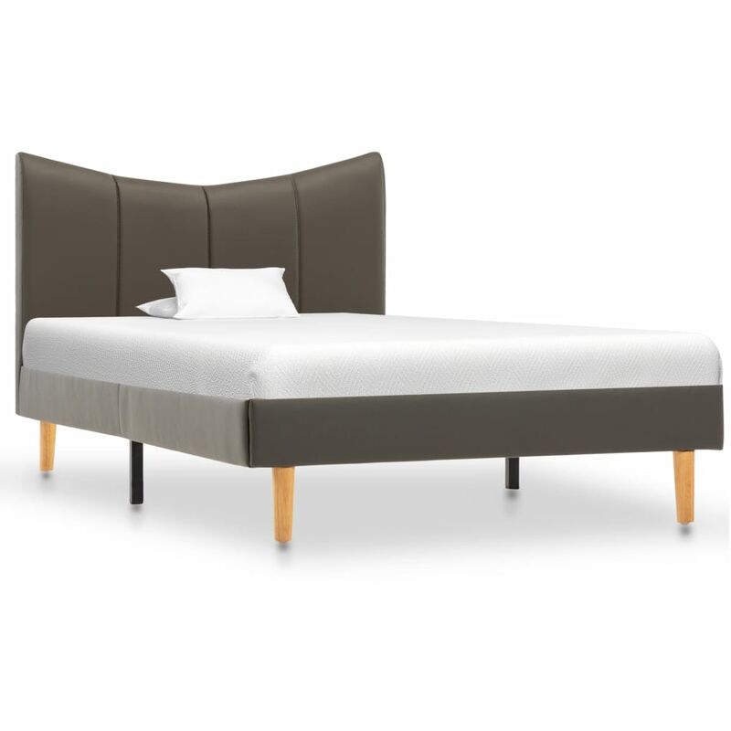 

Estructura de Cama de Cuero Sintético Gris Antracita 100x200 cm - Antracita - Vidaxl