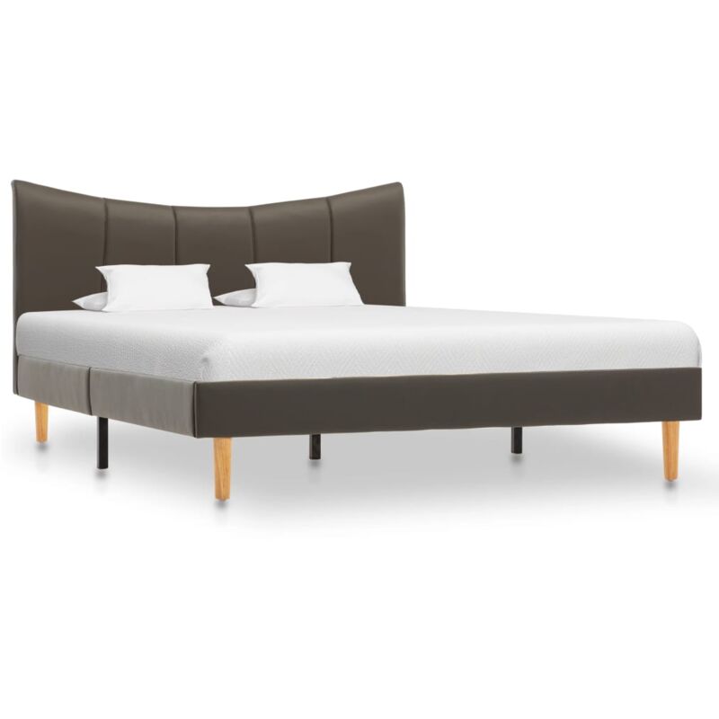 

Estructura de Cama de Cuero Sintético Gris Antracita 120x200 cm - Antracita - Vidaxl