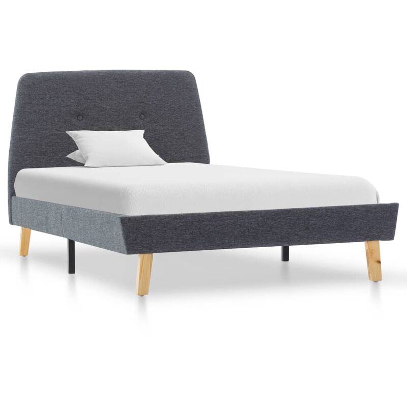 

Estructura de Cama de Tela Gris Oscuro 90x200 cm - Gris - Vidaxl