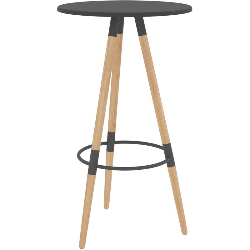 

Mesa alta de cocina MDF madera maciza haya 60x103 cm gris - Gris - Vidaxl