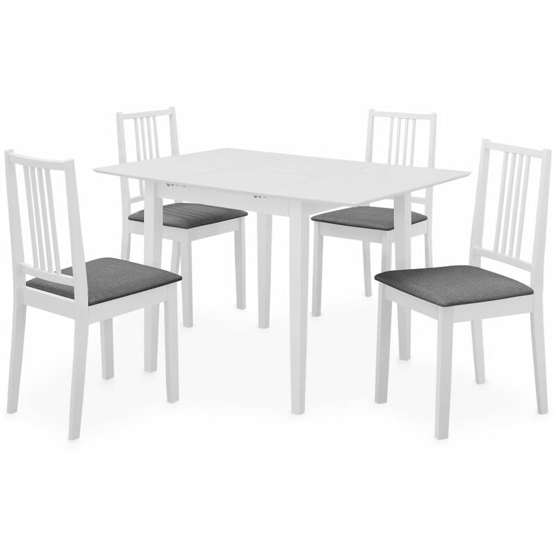 

Rogal - juego de muebles de comedor 5 piezas mdf blanco