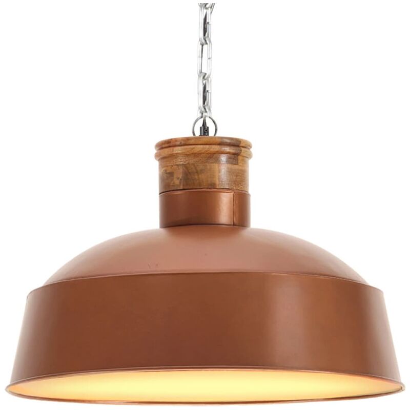 

lámpara colgante industrial 58 cm cobre e27 - Rogal