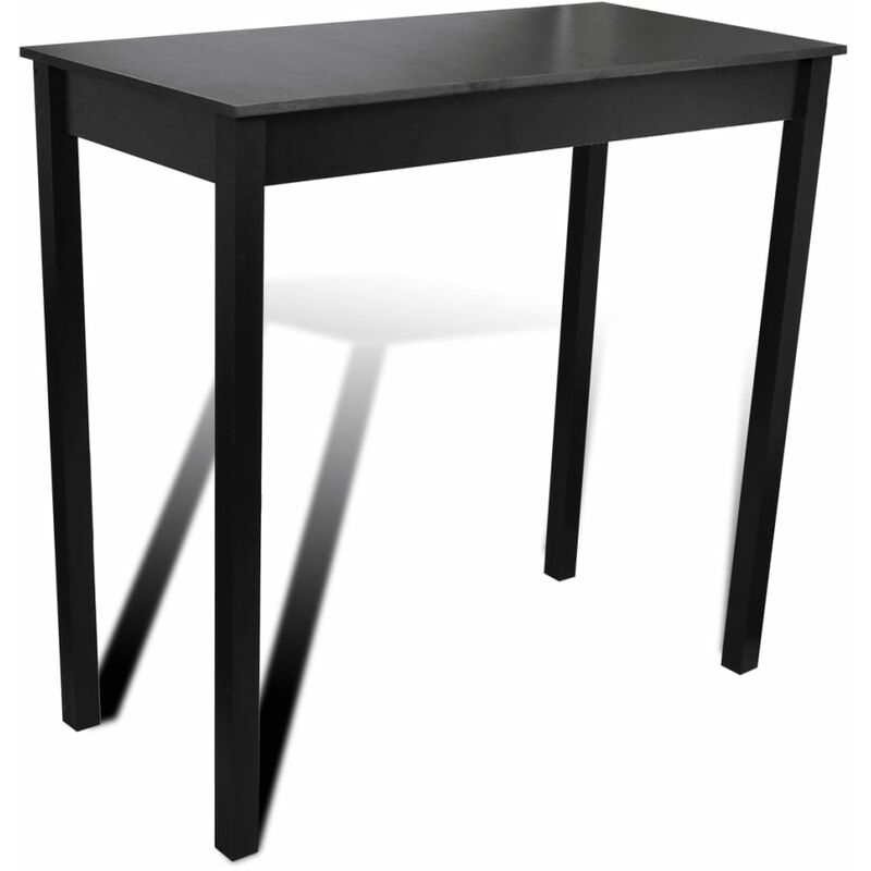 

mesa alta negra de mdf 115x55x107 cm - Rogal