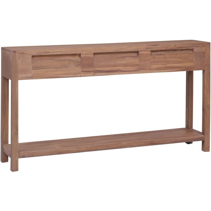 

mesa consola de madera maciza de teca 145x30x80 cm - Rogal