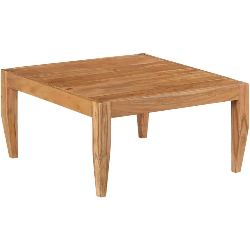 

mesa de centro de madera maciza de acacia marrón 80x80x41 cm - Rogal