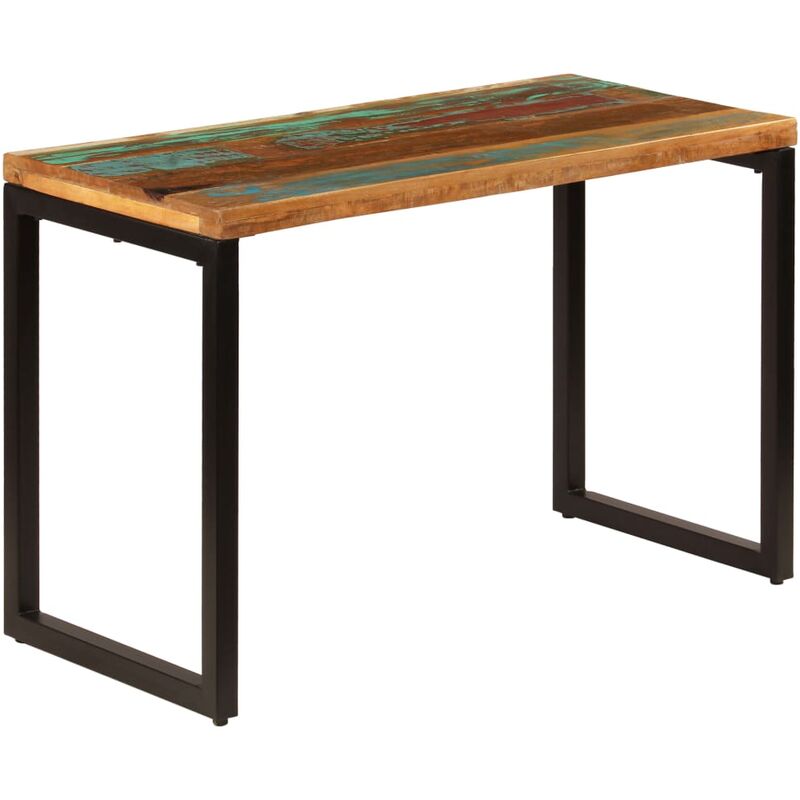 

Rogal - mesa de comedor de madera maciza reciclada y acero 115x55x76 cm