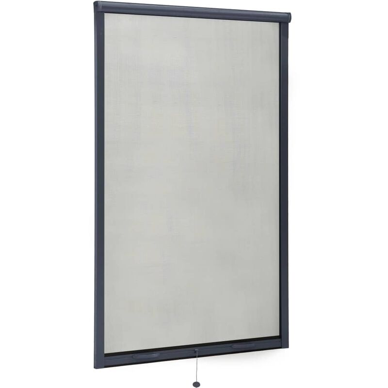 

mosquitera enrollable para ventanas gris antracita 100x170 cm - Rogal