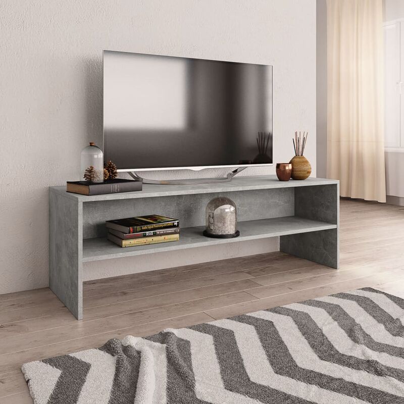 

Rogal - mueble de tv aglomerado gris cemento120x40x40cm